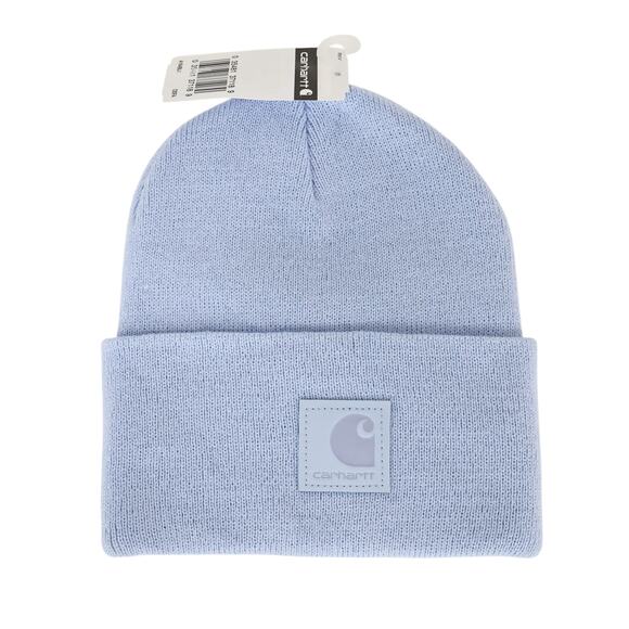 Carhartt Knit Tonal Patch Beanie Pastel Light Blue One Size NWT - Picture 1 of 3